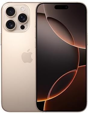 Apple iPhone 16 Pro Max 256GB Unlocked - Desert Titanium (Renewed)