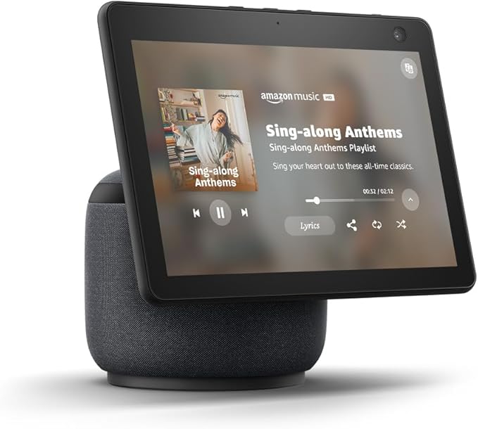Amazon Echo Show 10 HD Smart Display with Motion - Charcoal