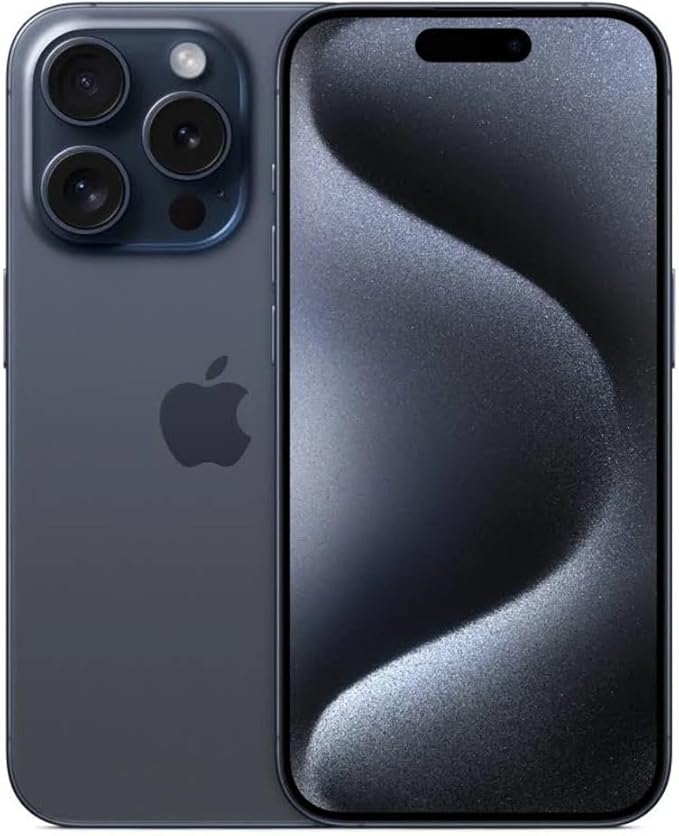 Apple iPhone 15 Pro 512GB Unlocked - Blue Titanium (Renewed)