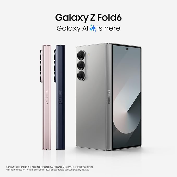Samsung Galaxy Z Fold6 512GB AI Smartphone - Silver Shadow