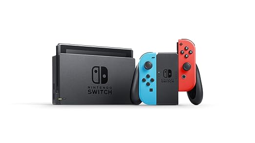 Nintendo Switch Console with Neon Blue/Red Joy-Con
