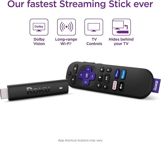 Roku Streaming Stick 4K with Dolby Vision and Voice Remote