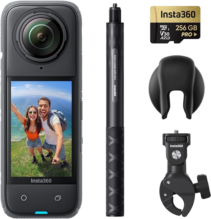 Insta360 X4 Motorcycle Bundle 8K 360 Action Camera