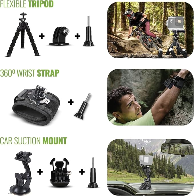 GoPro HERO12 Black 5.3K Waterproof Action Camera Bundle
