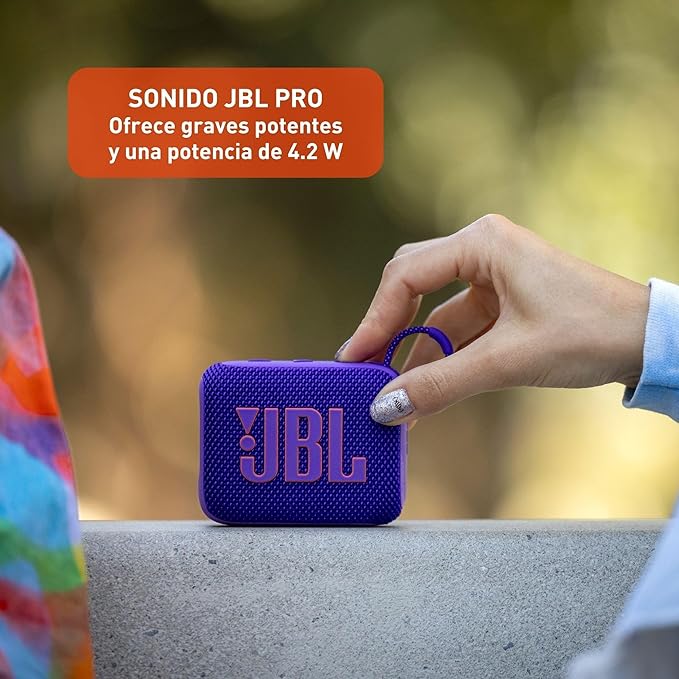 JBL Go 4 Ultra-Portable Waterproof Speaker - Purple