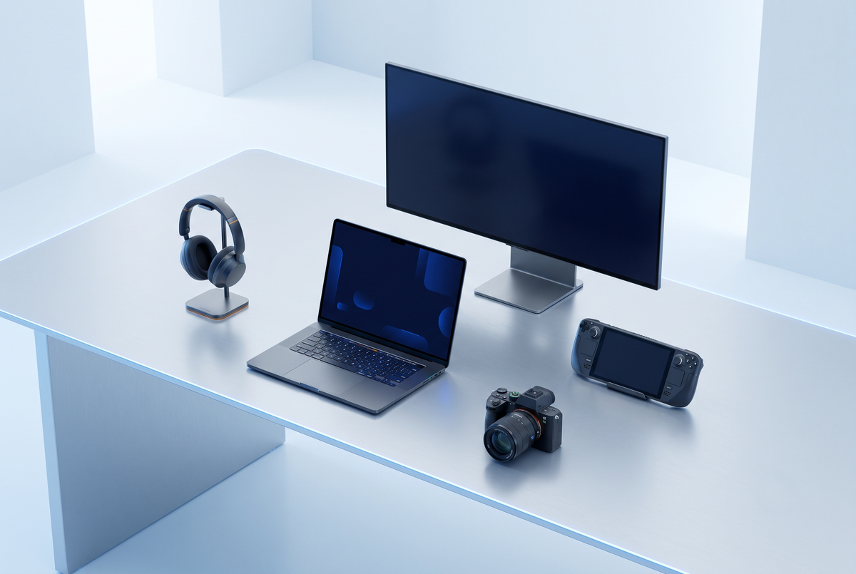 Tekknova desk setup with featured hardware